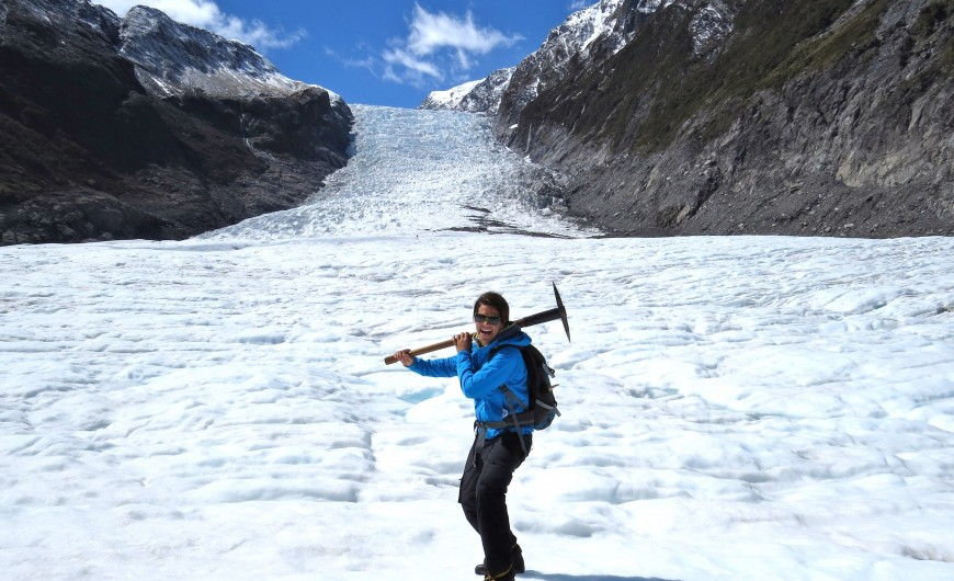 Hiking on a Glacier