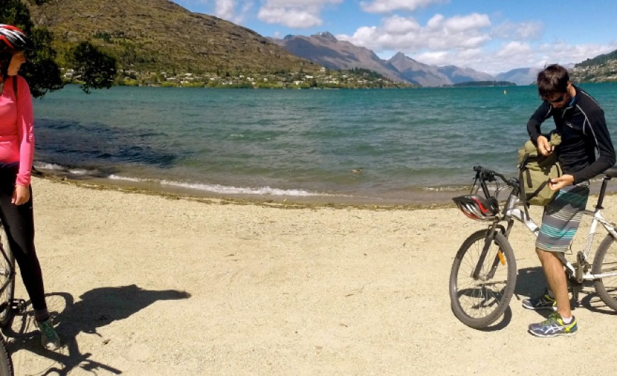 Exploring Queenstown by bike