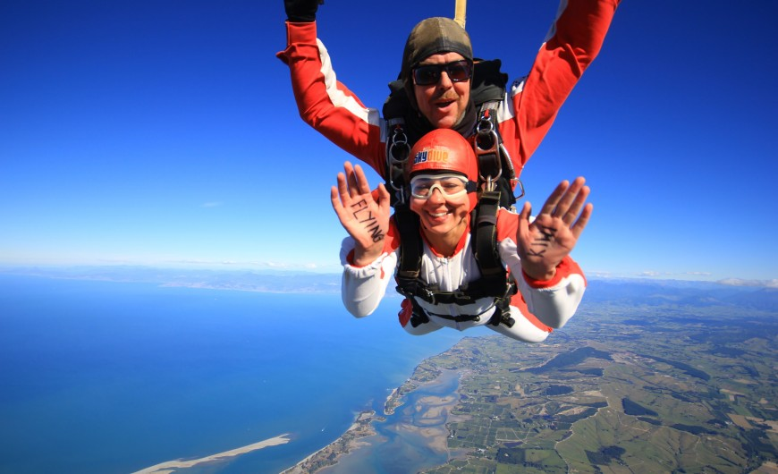 Skydiving in New Zealand