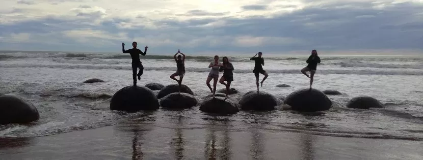 Visit the Moeraki Boulders on the South Island Tour of New Zealand